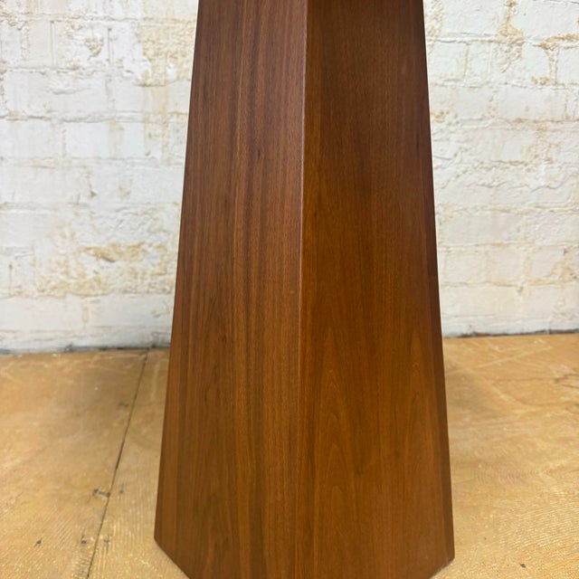 Tribeca Side Table Walnut and White Lacquer For Sale In Cleveland - Image 6 of 9