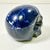 1970s Vintage Abstract Expressionism Boho Chic Hand Carved Navy Sodalite Stone Skull Sculpture, Halloween For Sale - Image 11 of 15
