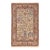 1940s Traditional Ivory Field Floral Vase Vintage Isfahan Hand-Knotted Wool Rug For Sale
