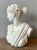 Hollywood Regency Vintage Boho Cast Stone Bust of Artemis Diana For Sale - Image 3 of 4