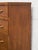 Wood Four Drawer 1950s High Boy With Gold Hardware For Sale - Image 7 of 11