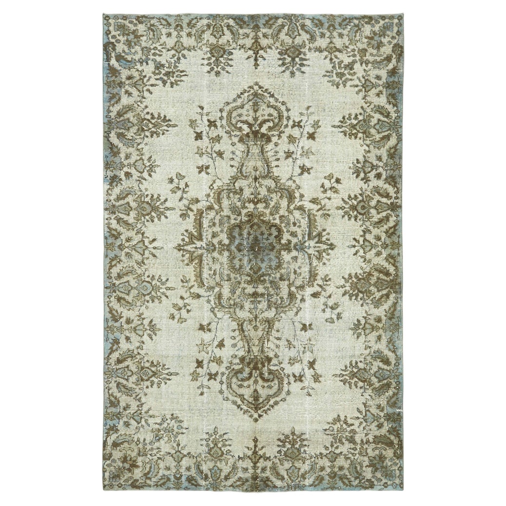 Blue Over Dyed Rug | Chairish