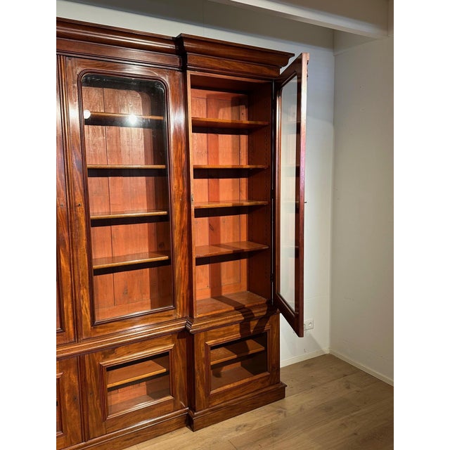 Large Victorian Bookcase in Mahogany For Sale - Image 11 of 18