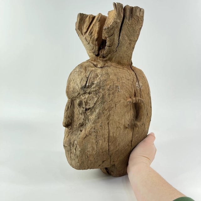 Early 20th Century Early 20th Century Bongo Memorial Head For Sale - Image 5 of 7
