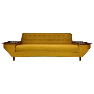 Mid-Century Modern Mustard Yellow Daybed For Sale