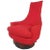 Mid-Century Modern High Back Swivel Lounge Chair by Rowe For Sale