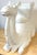 White Italian Hollywood Regency Blanc de Chine Camel Garden Seat or Side Table, 1970s For Sale - Image 8 of 14