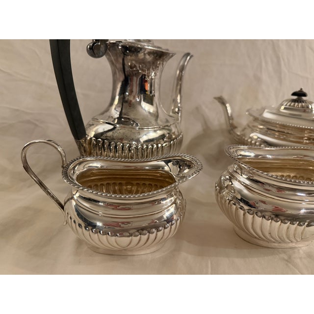 Antique English Sterling Silver Tea & Coffee Set – Made for John Wanamaker, 2365g For Sale - Image 4 of 11
