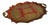 Mid-Century Florentine Rococo Style Scalloped Red Giltwood Tray, Italy, 1950s For Sale