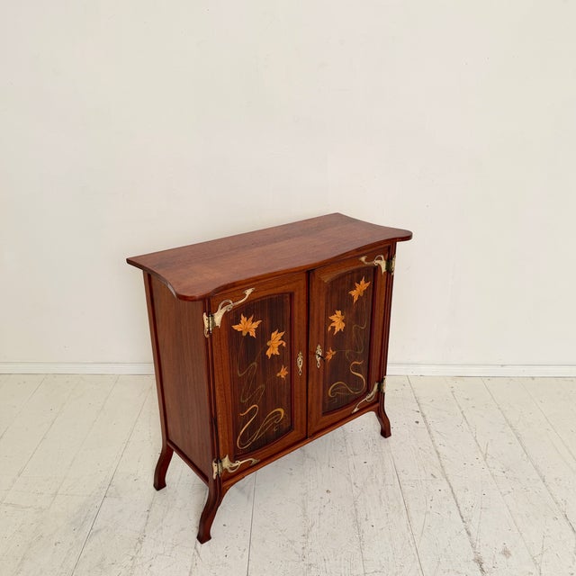Art Nouveau Vertico Dresser with Flower Marquetry, France, 1905 For Sale - Image 14 of 18