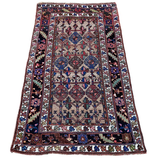 Antique Kurdish Rug, 1890s For Sale - Image 3 of 18