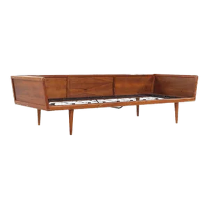 Mel Smilow Mid Century Walnut Case Sofa