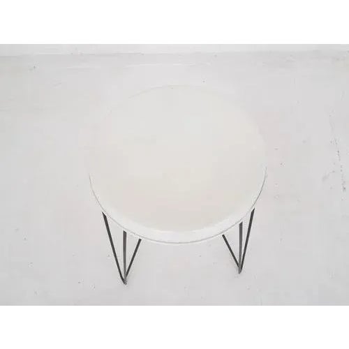 Pilastro Metal Stool attributed to Tjerk Reijenga for Pilastro, the Netherlands, 1966 For Sale - Image 4 of 7