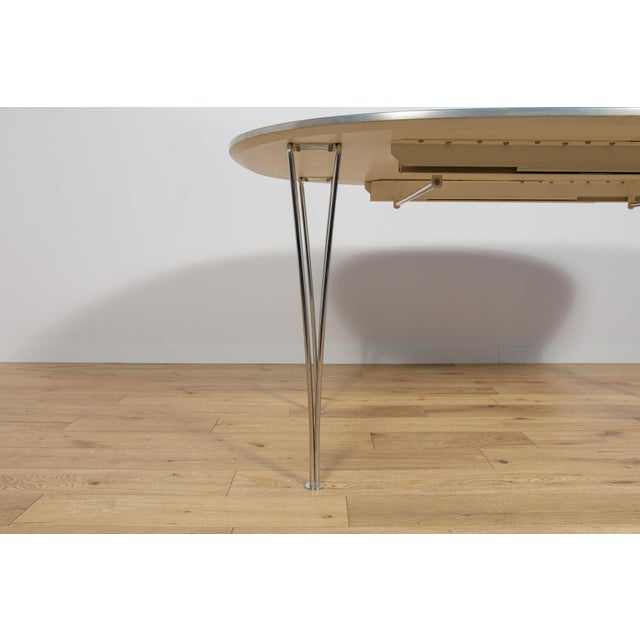 Mid-Century Modern Extendable Ellipse B612 Dining Table by Piet Hein & Bruno Mathsson for Fritz Hansen, 1960s For Sale - Image 16 of 18