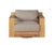 Imperial Grove Outdoor Solid Teak Wood Revolving Chair For Sale - Image 11 of 13