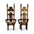 Wood Witco Attributed Tiki Rare Pair of Vintage Mid Century Modern Throne Chairs C. 1960s For Sale - Image 7 of 9