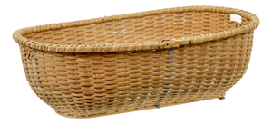 Large 19th Century Hand Woven and Pine Basket, 1895