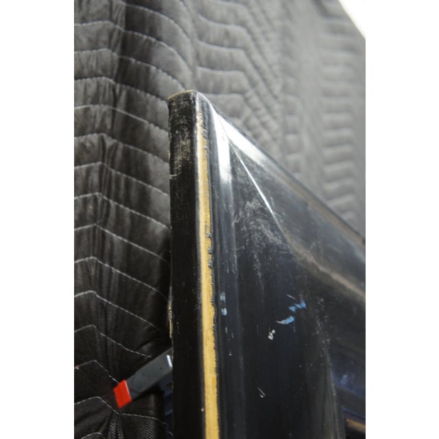 Late 20th Century Vintage Monumental Black & Gold Painted Wood Floor Wall Artwork Picture Frame For Sale - Image 5 of 13