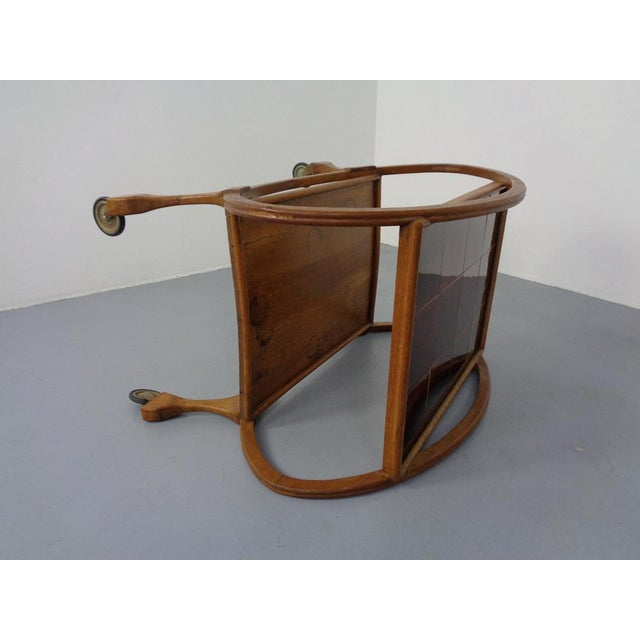 Mid-Century Oak Serving Cart, 1940s For Sale - Image 14 of 18