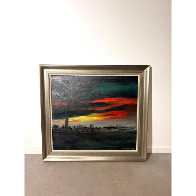 Alfons Meirvenne, Landscape Painting, 1974, Canvas For Sale - Image 6 of 6