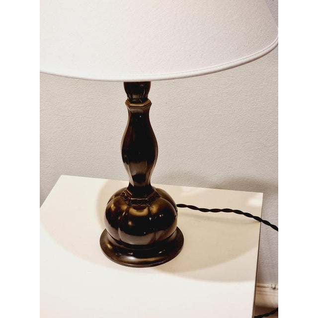 1930s Vintage Danish Table Lamp by Just Andersen, 1930s For Sale - Image 5 of 7