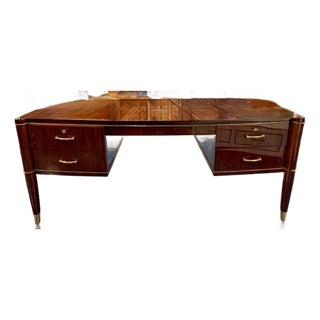 Decoene Freres Art Deco Style Mahogany Desk For Sale