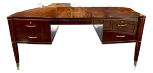 Decoene Freres Art Deco Style Mahogany Desk