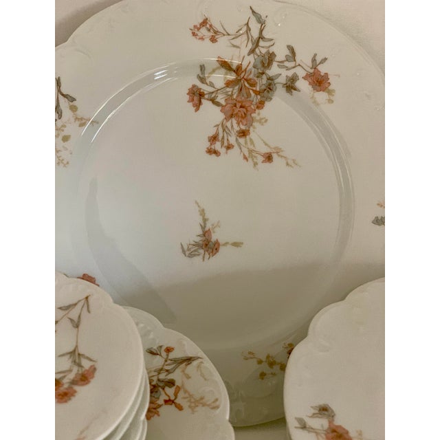 Antique Haviland Limoges France Hand Decorated Dinner Ware - Set of 18 For Sale - Image 10 of 10