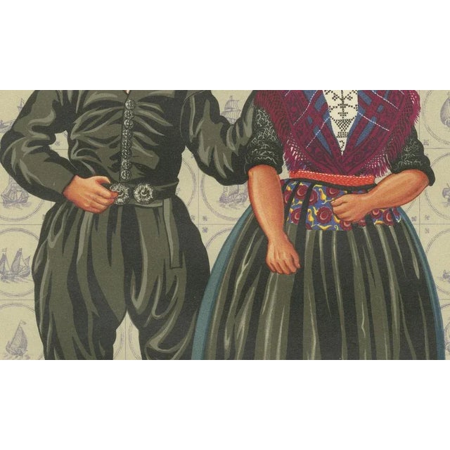 1930s Gratiane de Gardilanne and Elizabeth Whitney Moffatt, Dutch Man and Woman of Urk in Sunday Dress with Broad Hats, 1932, Print For Sale - Image 5 of 10