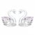 Product Title Elegant Pink Crystal Glass Swan Figurine (Set of 2) - Home Decor, Wedding Gift, Table Centerpiece Product...