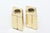 Metal Vintage Brass Sculptural Diamond Shaped Candlesticks Pair Of, 1970's For Sale - Image 7 of 9