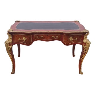 1910s French Louis XV Style Bureau Plat / Writing Desk For Sale