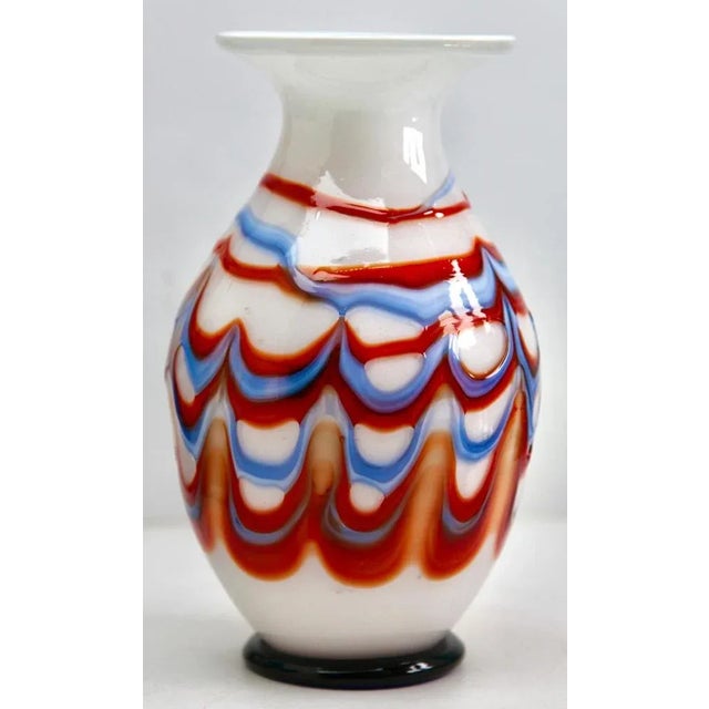 Vintage Space Age Opaline Florence Vase from Empoli, 1955 For Sale - Image 6 of 8