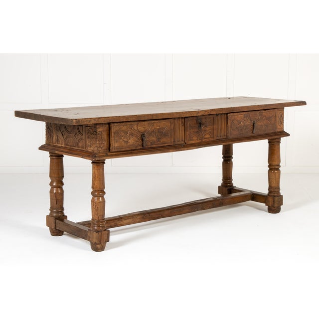 Large 17th Century Spanish Walnut Table For Sale - Image 12 of 12
