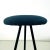 1950s Mid-Century Italian Modern Black Metal and Blue Fabric Tripod Stool, 1950s For Sale - Image 5 of 12