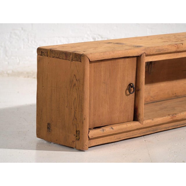 Antique Pine Low Sideboard For Sale - Image 3 of 11