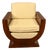 Art Deco Club Chair in Leather For Sale