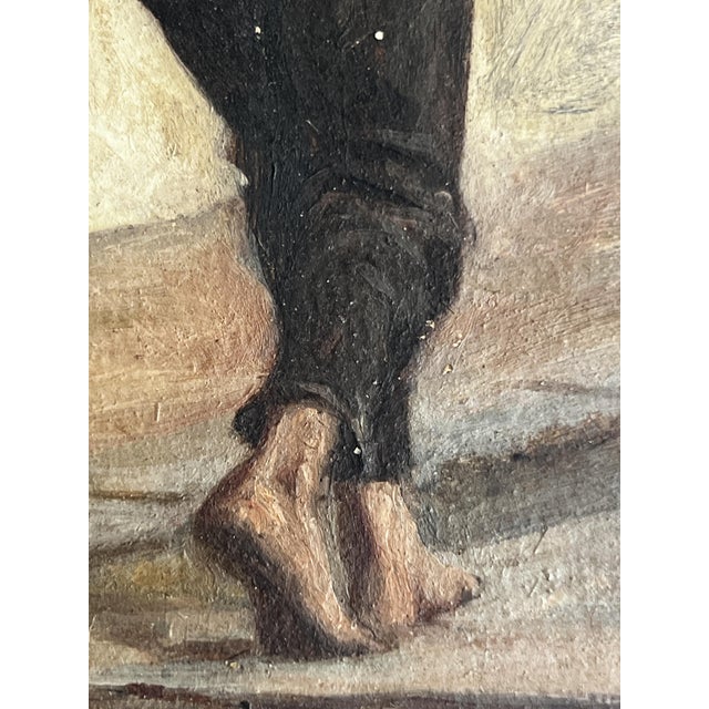 Neapolitan Artist, Genre Scene, 19th Century, Oil on Panel, Framed For Sale - Image 6 of 9