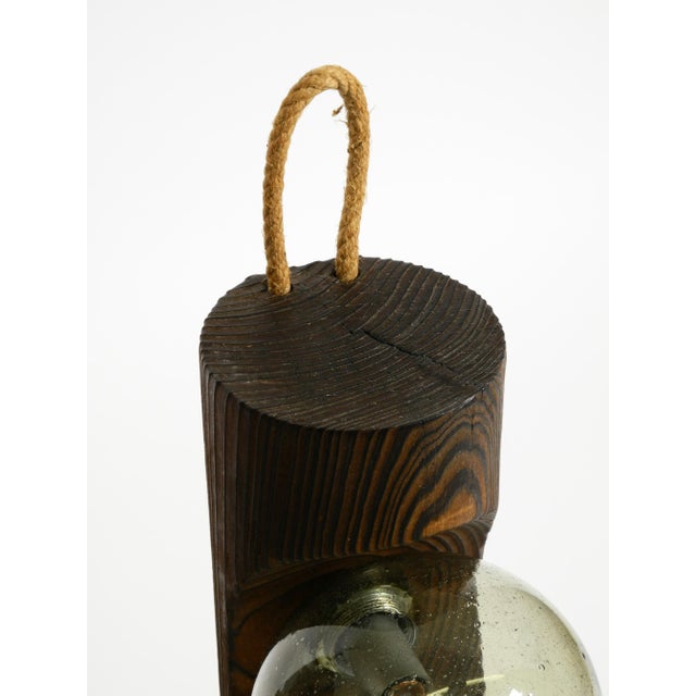 Table Lamps in Pine with Glass Globe Lampshade from Temde Leuchten, 1960s, Set of 2 For Sale - Image 13 of 18