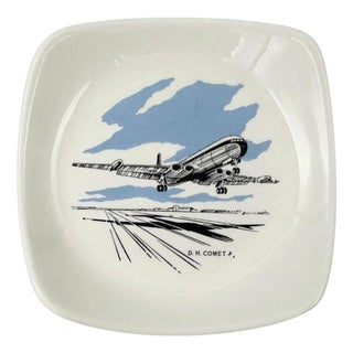 Vintage Boac De Havilland dh.106 Comet 4 Wade Airplane Jet Ashtray For Sale