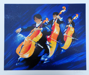 Victor Spahn, Concert trio de contrebasses, Screen Print