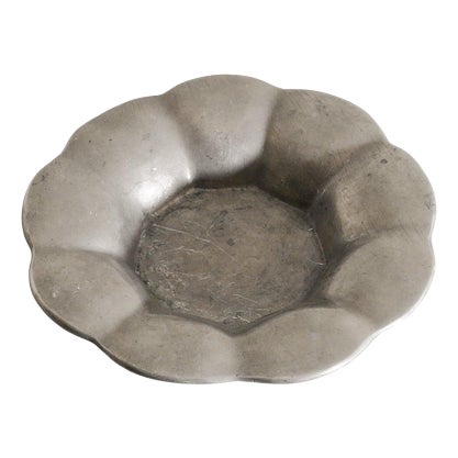 Vintage Swedish Pewter Fruit Dish by Estrid Ericson for Svenskt Tenn, 1920s For Sale