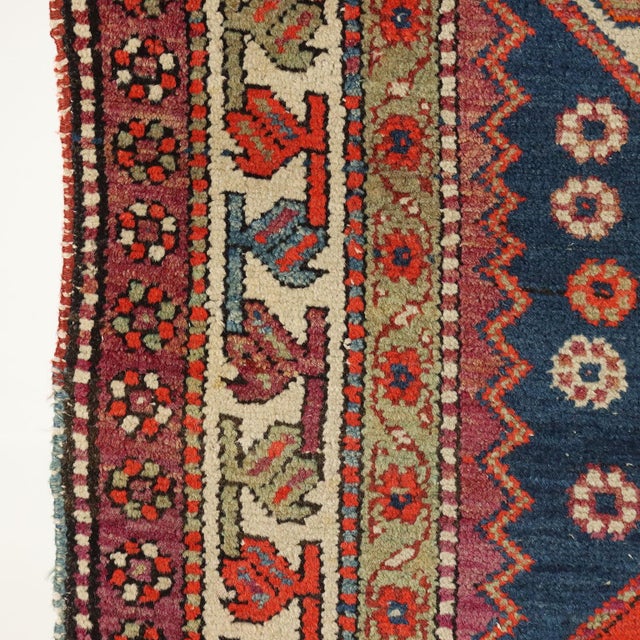 Middle Eastern Thin Knot Handmade Serabend Rug in Cotton & Wool For Sale - Image 5 of 13