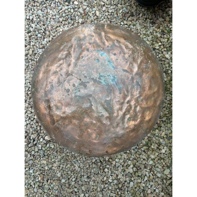 21" Copper Cauldron Pot For Sale - Image 4 of 12