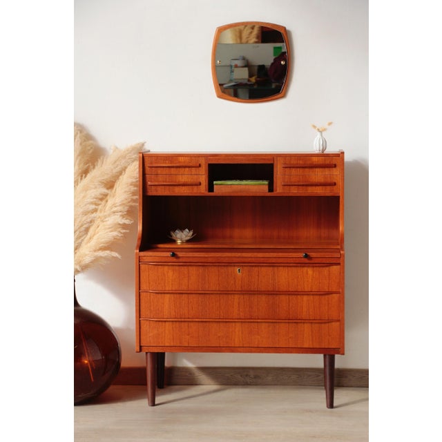 Vintage Swedish Teak Secretaire, 1960s For Sale - Image 17 of 18