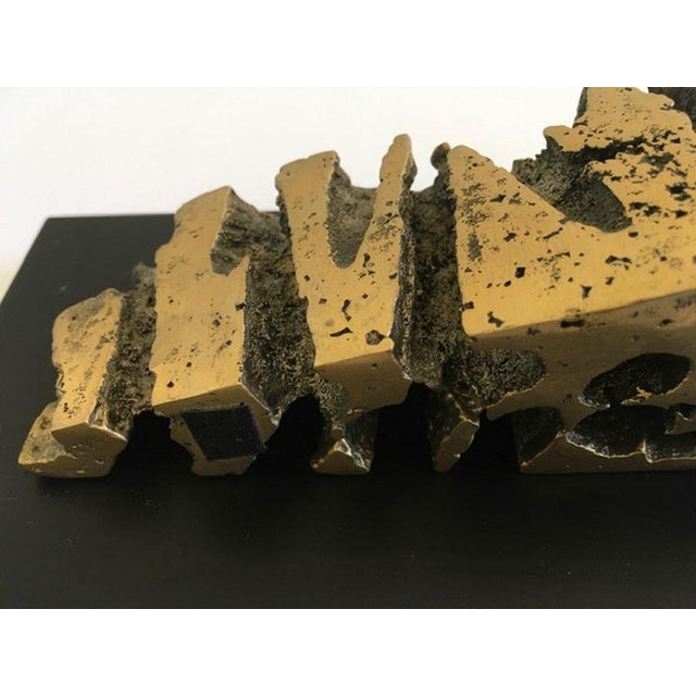 Wood Abstract Multiple Bronze Cheese Shape, Italy, 1980s For Sale - Image 7 of 18