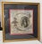 This rare antique hand embellished etching print from the 17th century features a highly detailed hand done calligraphic...