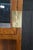 Wood 1980s Henredon Scene One Oak Campaign Curio Display Cabinet Library Bookcase 84" For Sale - Image 7 of 15