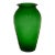 Emerald Green Glass 9” Vase For Sale