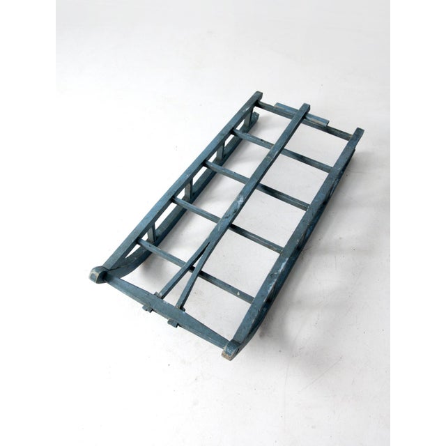 Wood Antique Wooden Snow Sled Cart For Sale - Image 7 of 12